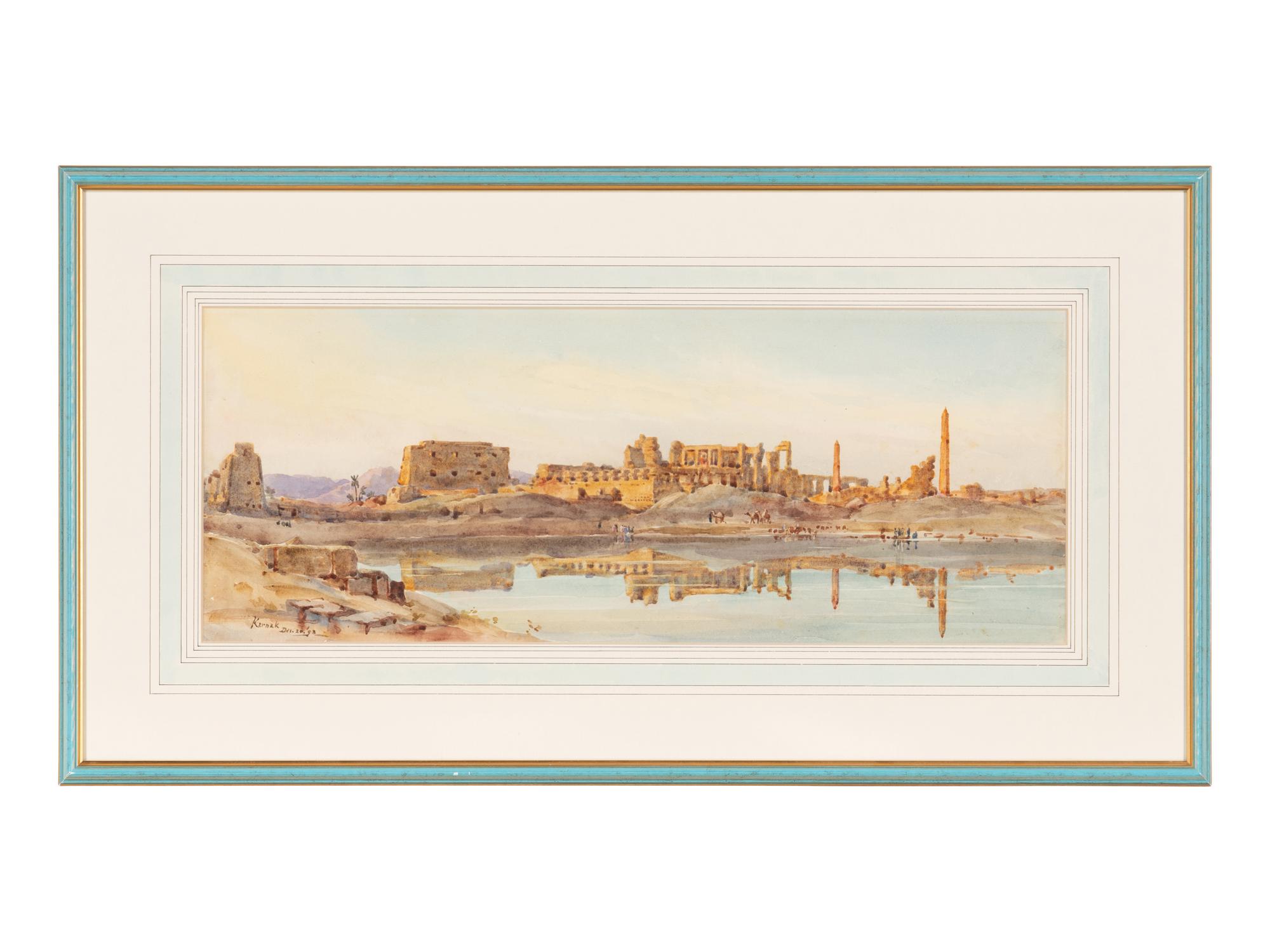 Three Views of Egypt (Thebes, Karnak, and Luxor) , 1893
