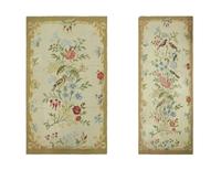 Two Matching Needlepoint Rugs