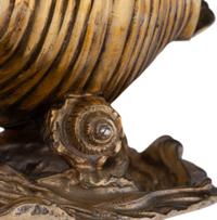 A Pair of George IV Silver-Gilt Shell Form Master Salts