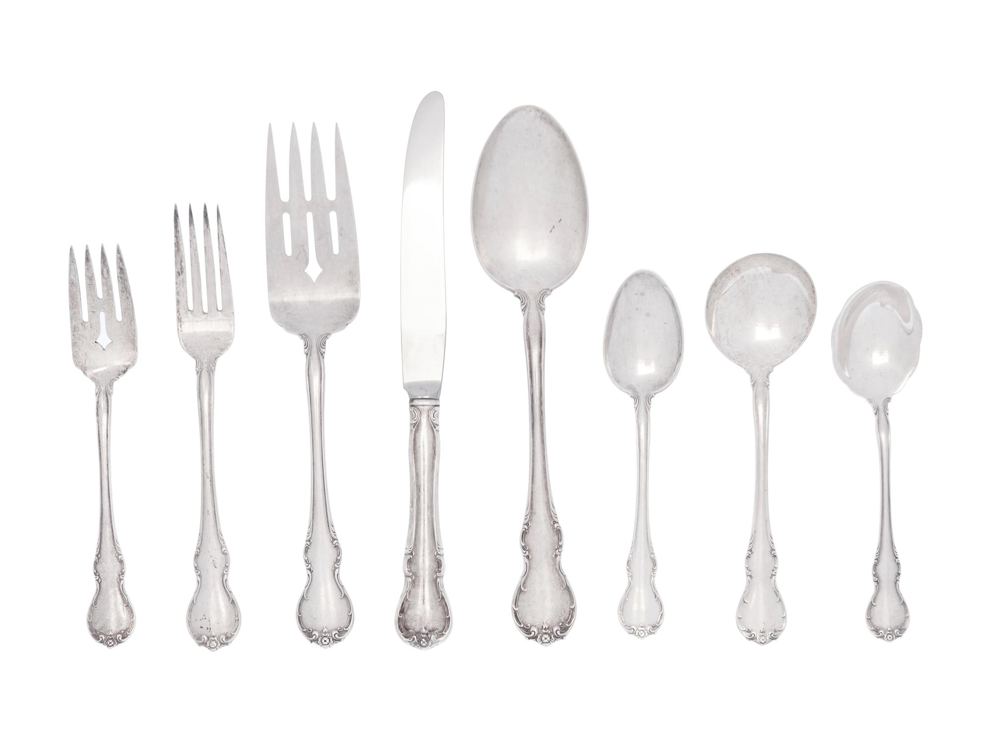 An American Silver Flatware Service