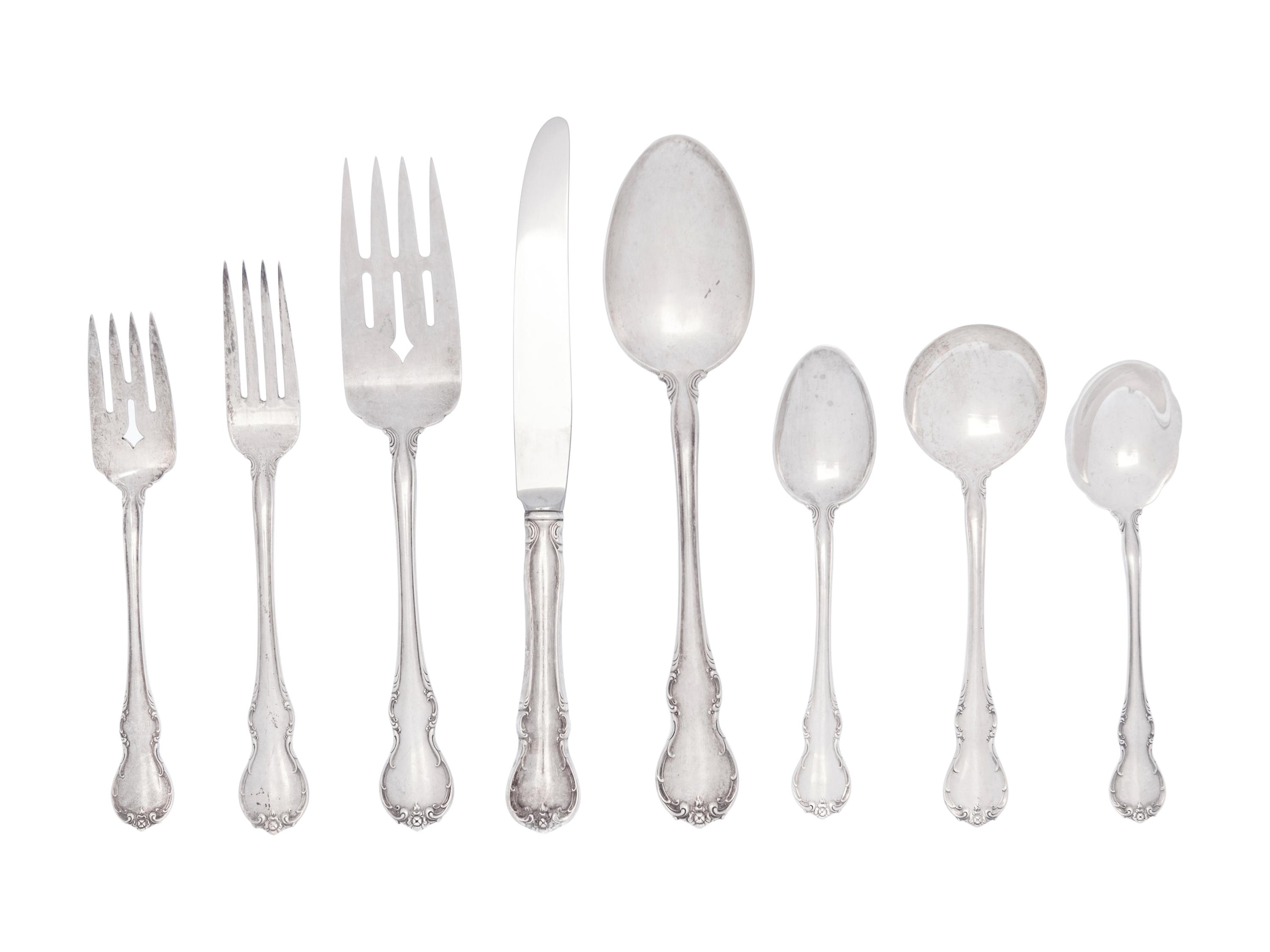 An American Silver Flatware Service