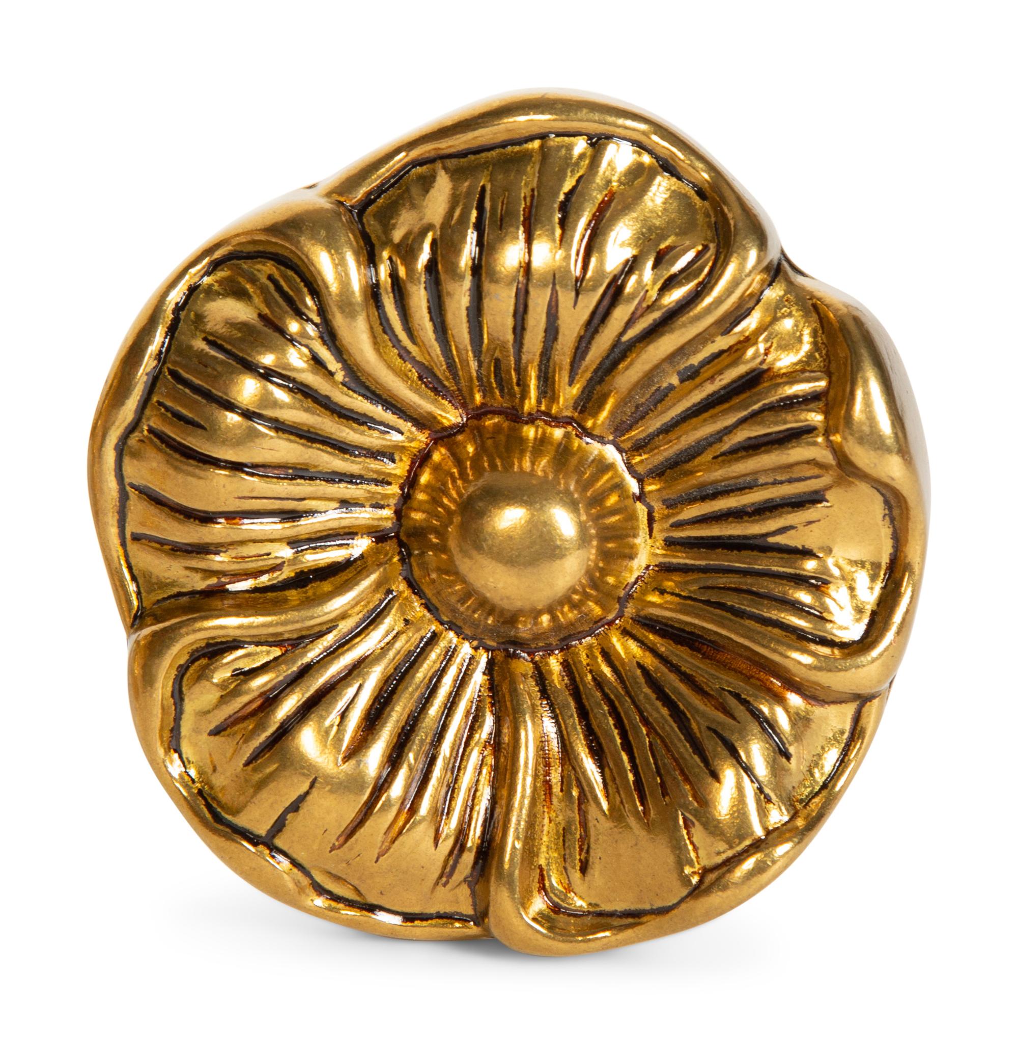 Nine Gilt Metal Ornaments