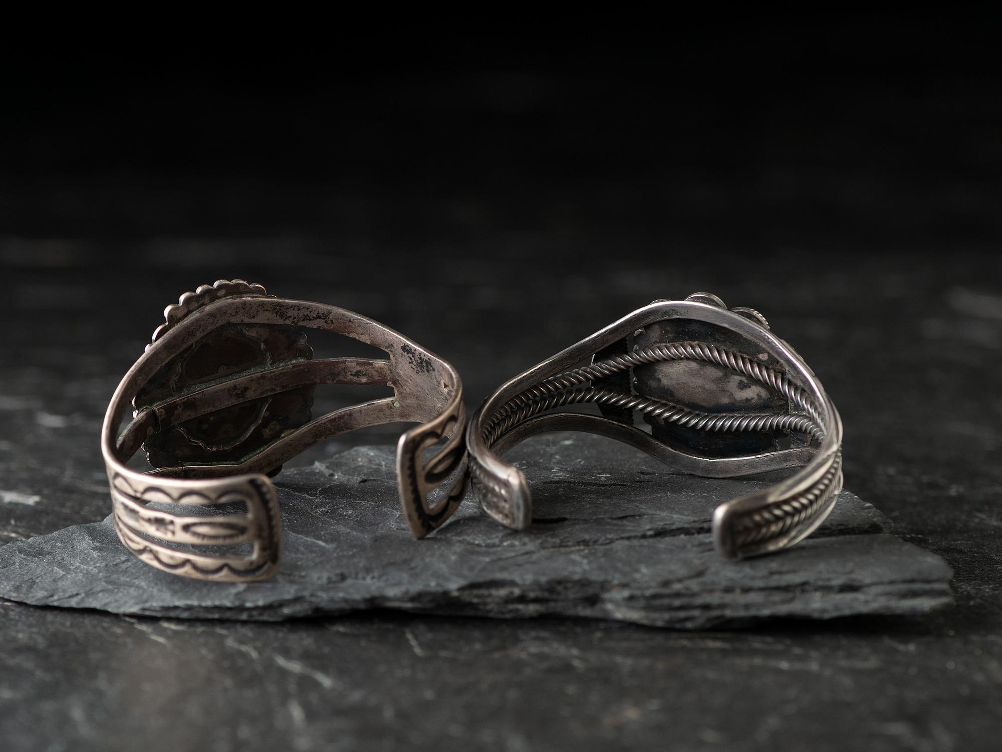 Navajo Silver Cuff Bracelets