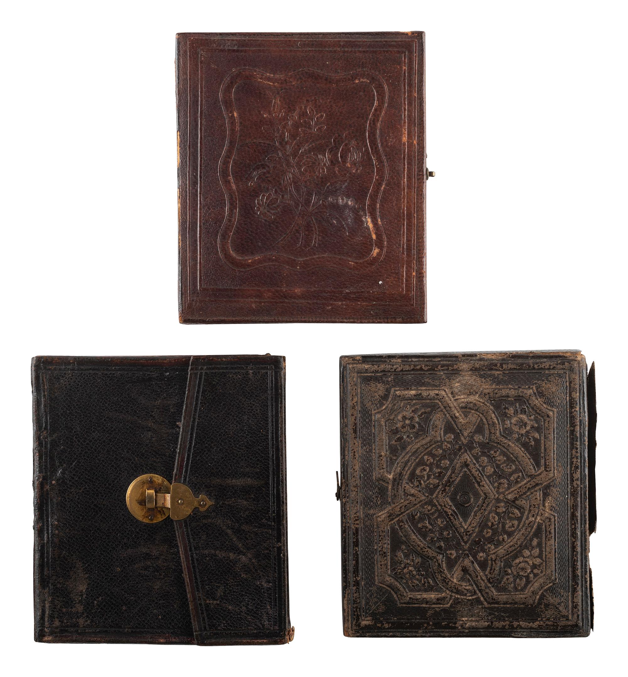 [EARLY PHOTOGRAPHY]. A group of 10 daguerreotypes of pairs of children and young adults, including: