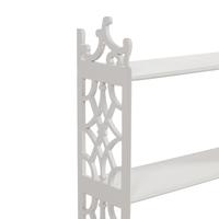A George III Style Gray-Painted Hanging Etagere
