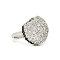 BOUCHERON, 'TENTATION MACARON' DIAMOND AND BLACK SAPPHIRE RING
