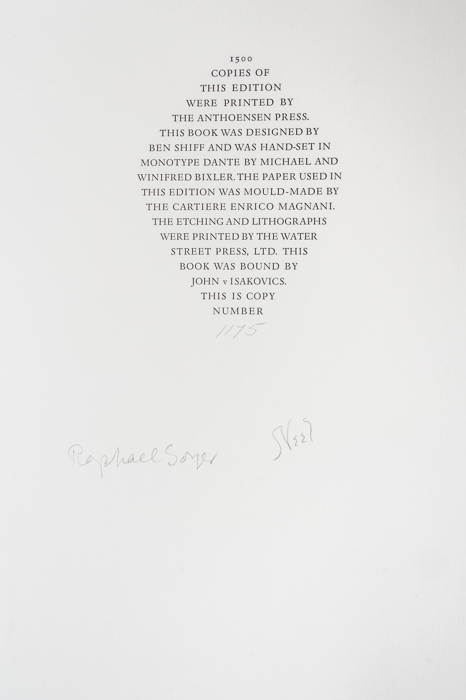 (LEC; NEEL, ALICE) POE, EDGAR ALLAN. The Fall of the House of Usher. New York, 1985. Signed by the artist.