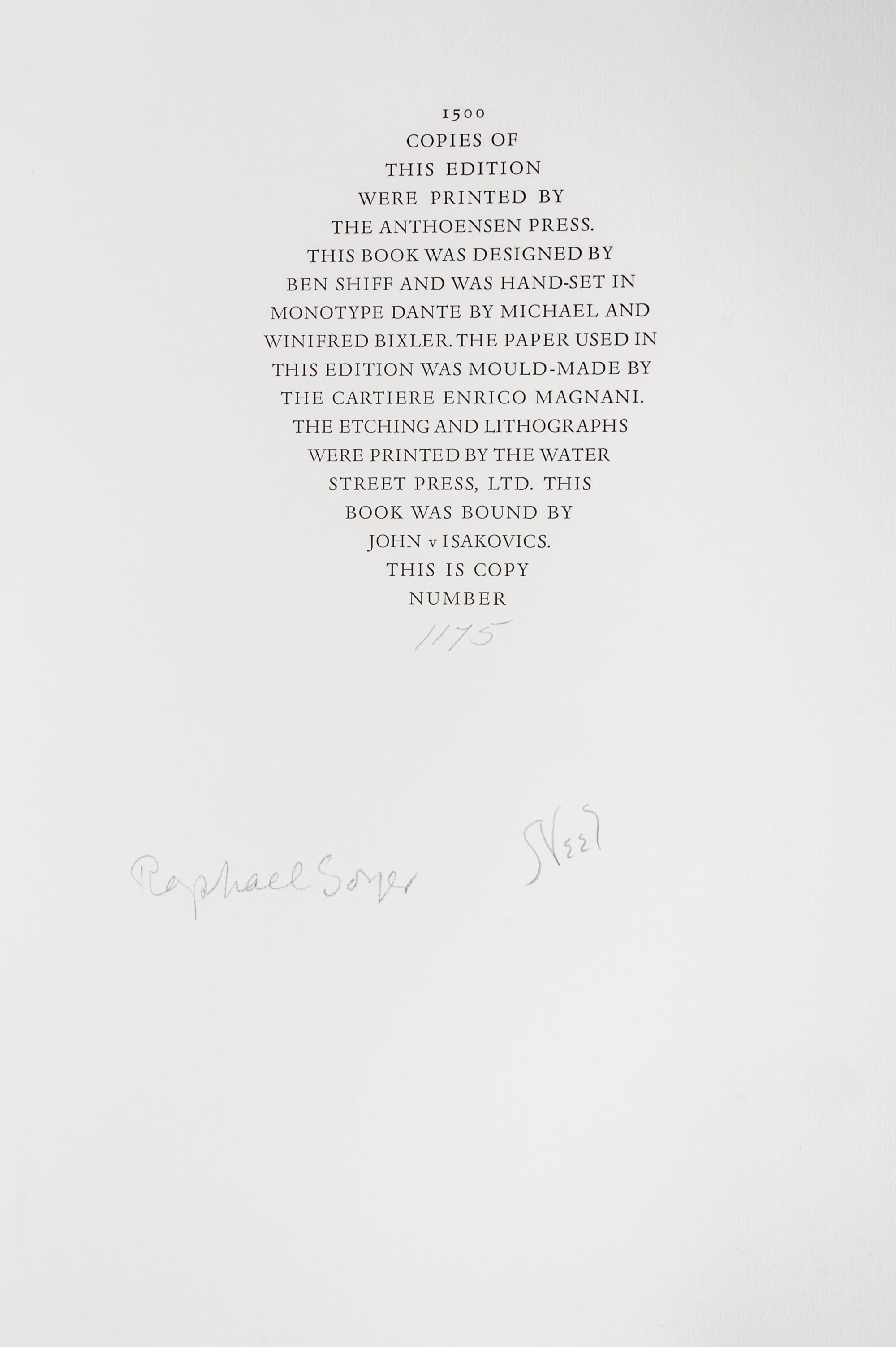 (LEC; NEEL, ALICE) POE, EDGAR ALLAN. The Fall of the House of Usher. New York, 1985. Signed by the artist.