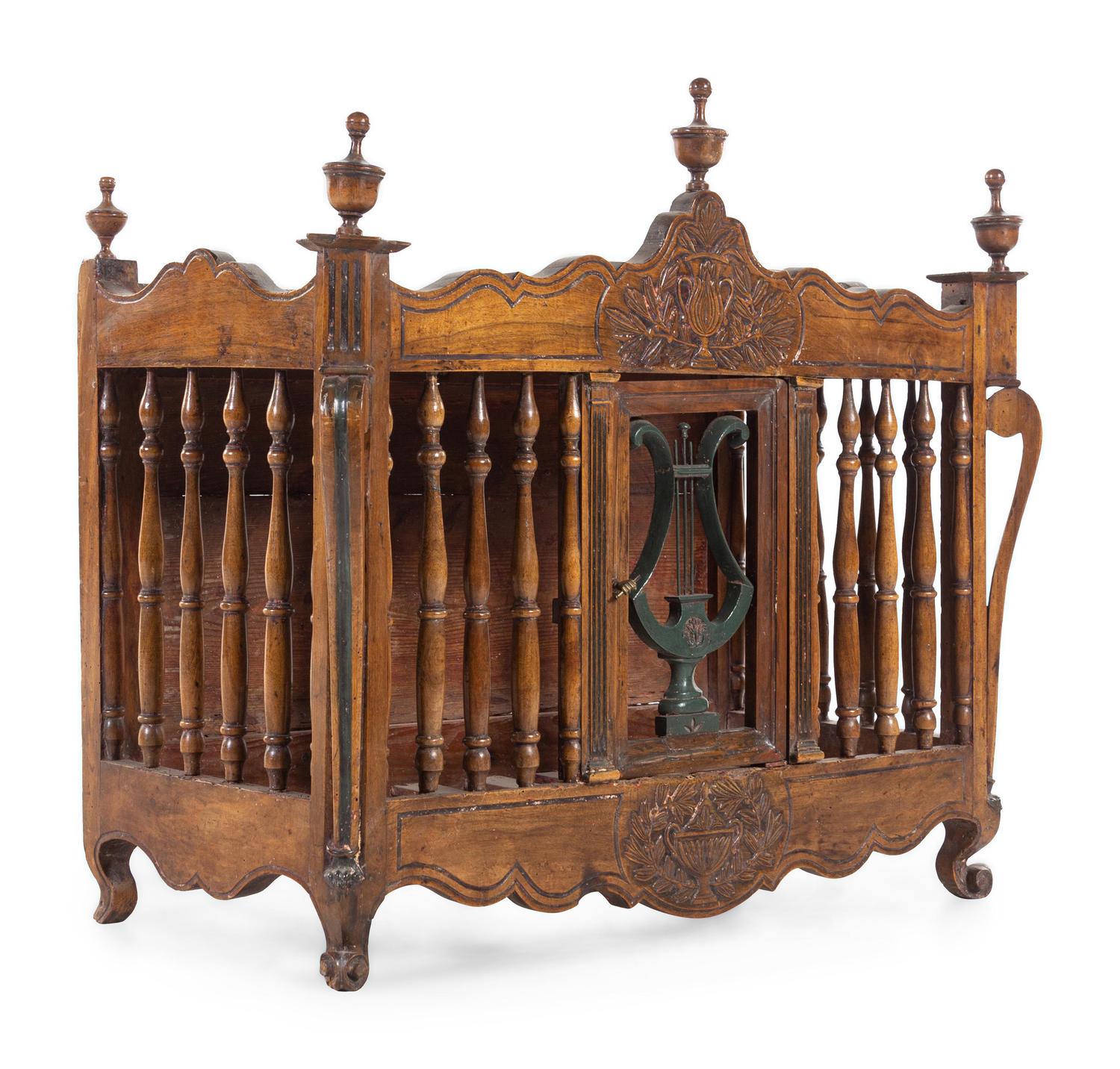 A French Provincial Carved Oak Panetière