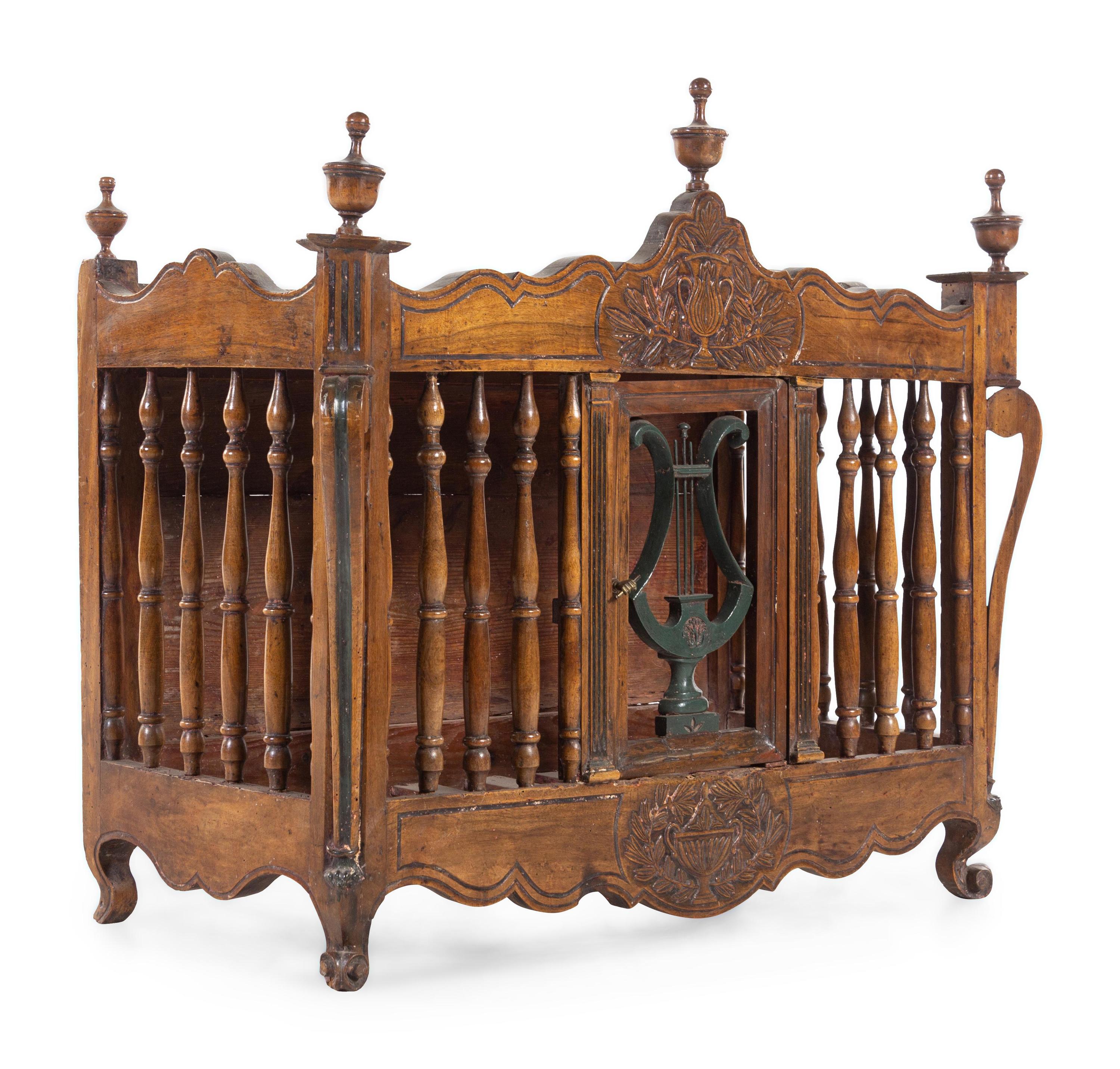 A French Provincial Carved Oak Panetière