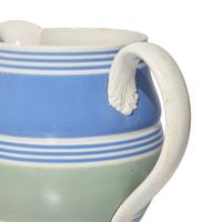 A Group of Six Banded Mochaware Items