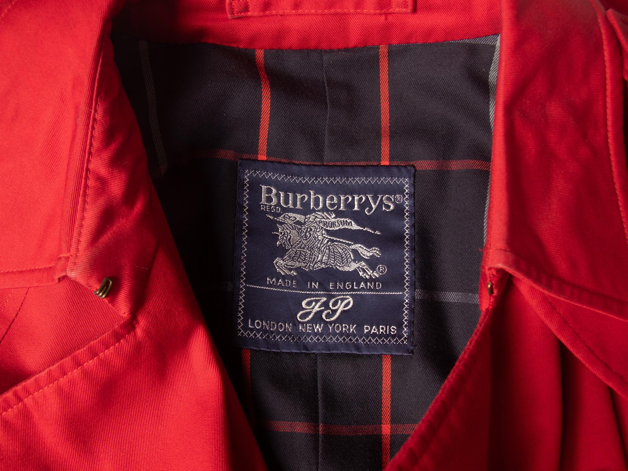 Burberry Red Raincoat