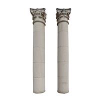 Six Monumental Limestone Columns from the Chicago Mercantile Exchange Building, designed by Chicago architect Alfred Alschuler 45.5" W — United States, Circa 1927