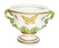 Nine Anna Weatherly Butterfly Meadow Pattern Porcelain Articles by Pirkenhammer