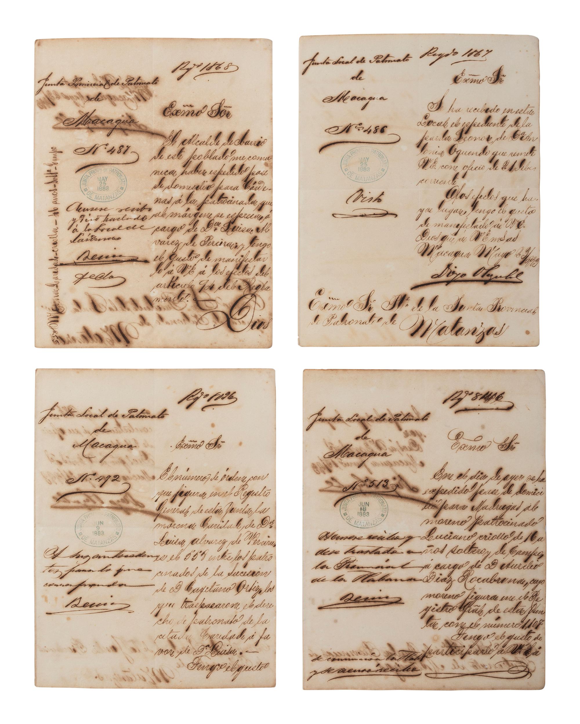 [ENSLAVEMENT & ABOLITION]. A group of 29 assorted Cuban documents, some involving enslaved persons.