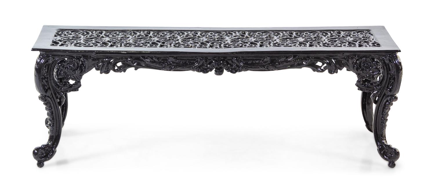 A Victorian Cast Metal "Rose Garden" Suite