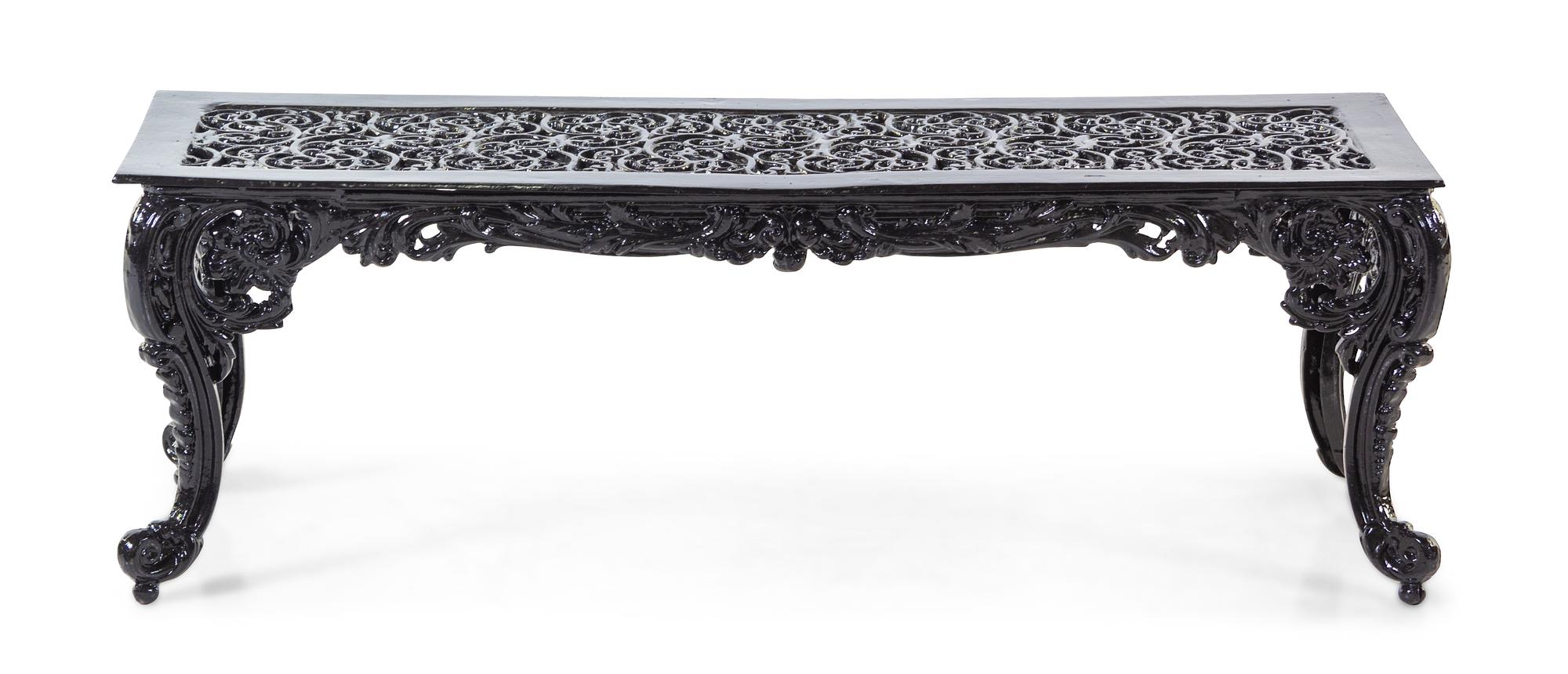 A Victorian Cast Metal "Rose Garden" Suite
