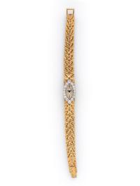 PIAGET, 18K YELLOW GOLD AND DIAMOND WRISTWATCH