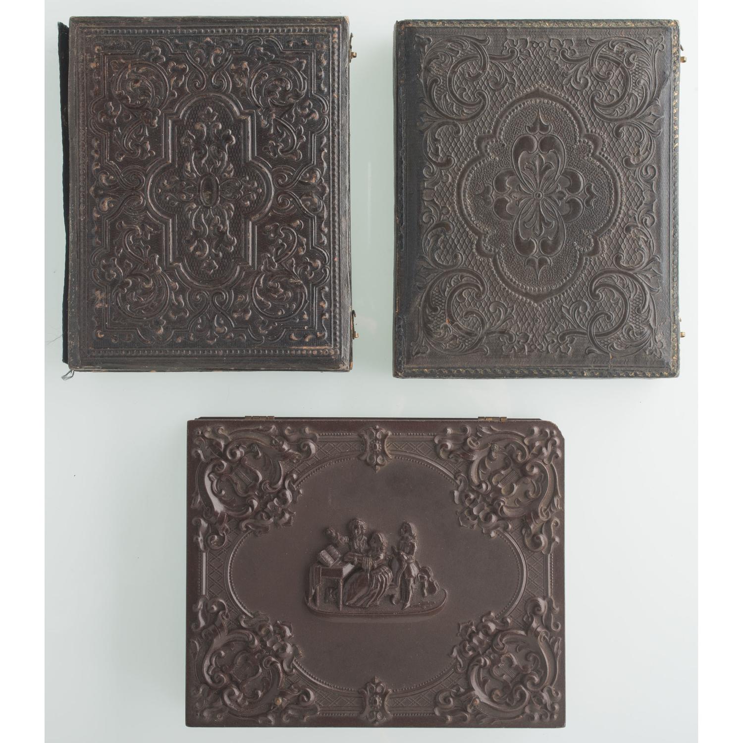 Three Quarter Plate Tintypes of Armed Civil War Soldiers