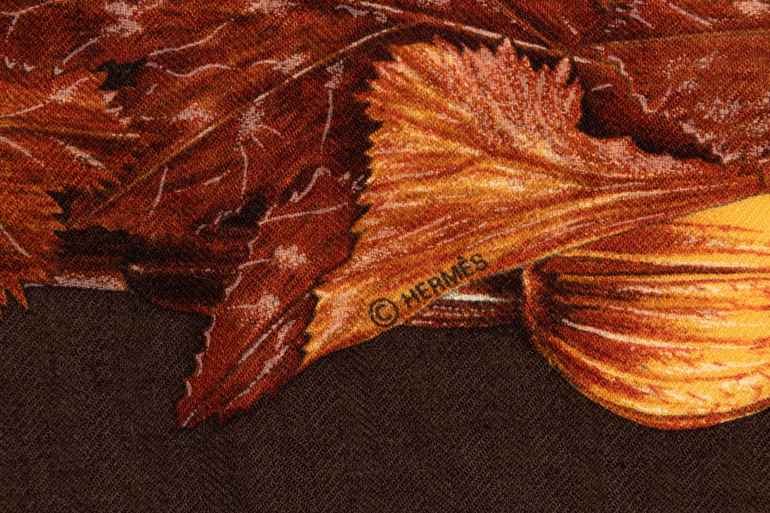 Two Hermès 90cm Cashmere/Silk Scarves
