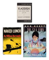 [LITERATURE - THE BEATS]. A group of 3 FIRST EDITIONS by Ginsberg, Kesey, and Burroughs, comprising: