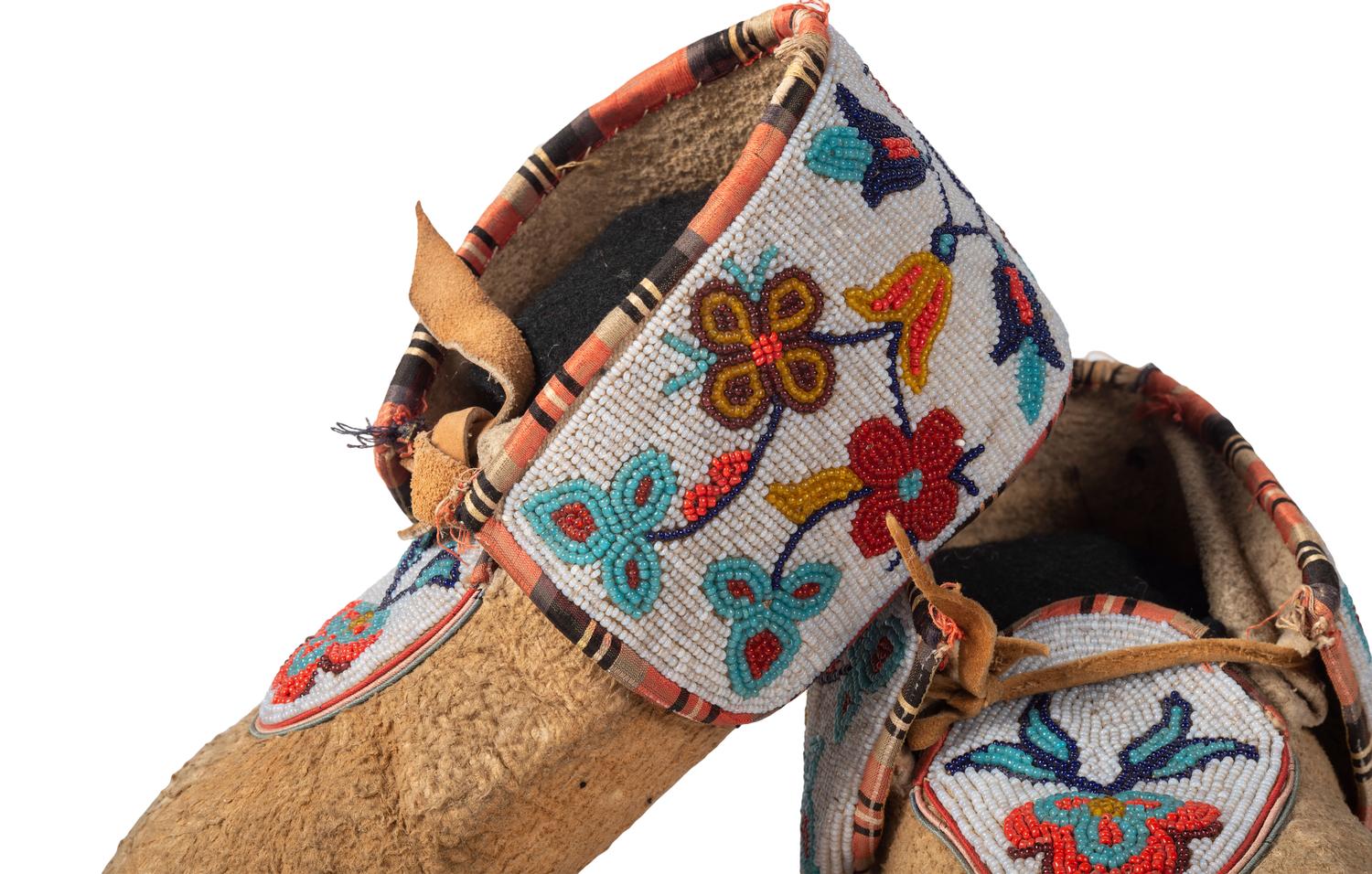 Great Lakes Beaded Hide Moccasins