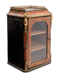 A Napoleon III Style Gilt Bronze Mounted Boulle Marquetry Hanging Cabinet