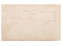 [EARLY PHOTOGRAPHY]. Rare CDV providing an early view of longboard skiers on a mountainside.