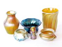 Group of favrile glassware tiffany, new york, ny, 20th century