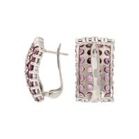 TWO PAIRS OF STERLING SILVER AND MULTIGEM EARRINGS