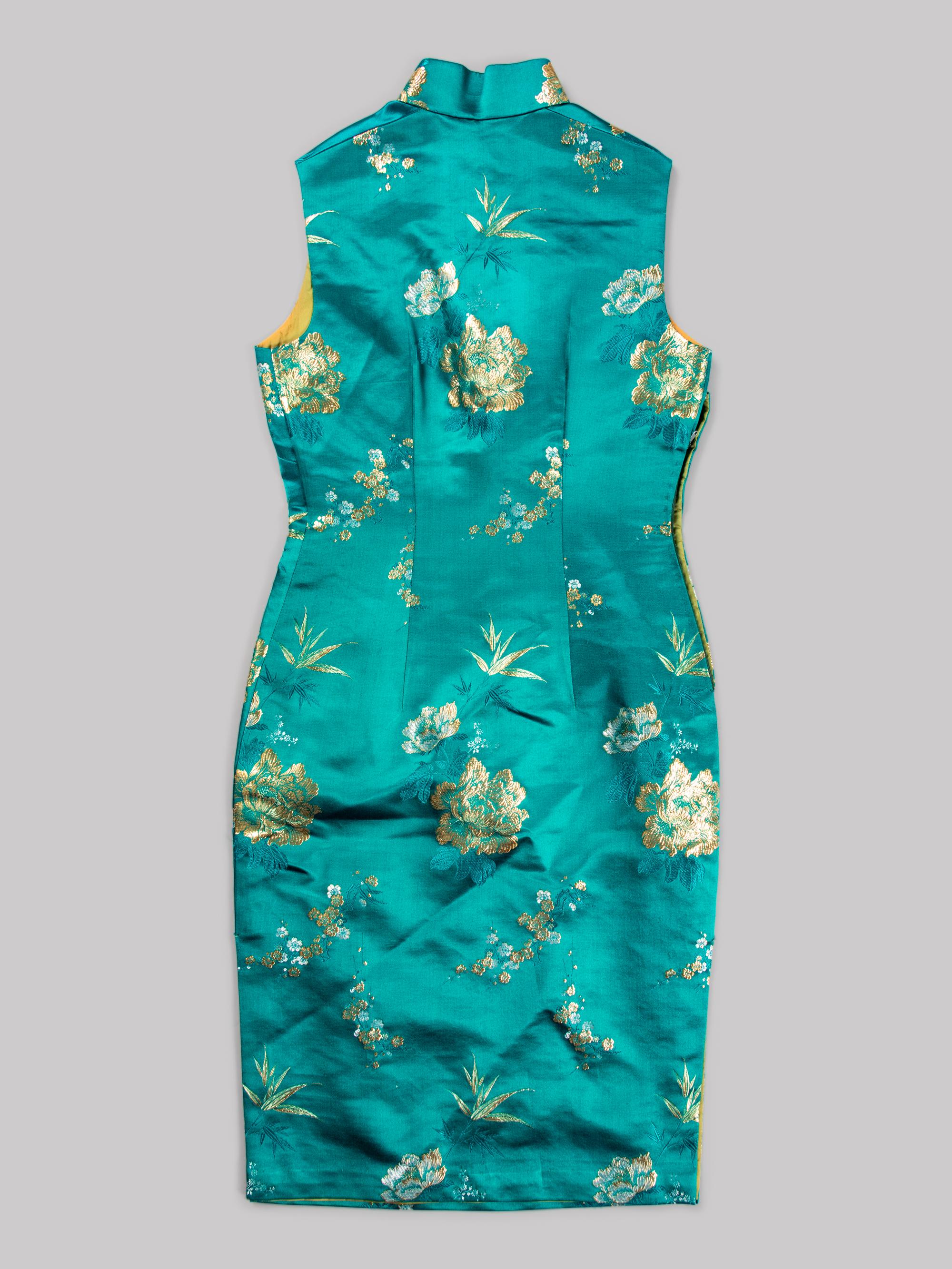 Three Chinese Silk Embroidered Ladies' Cheongsam, Qipao