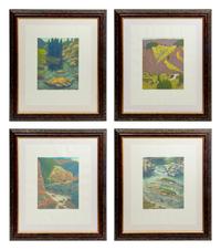 A Group of Four Russell Hamilton Monotypes