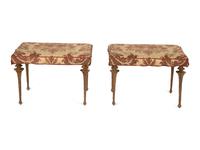 A Pair of Marc Bankowsky Bronze Benches