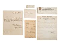 [AUTOGRAPHS]. Signatures of 19th-century American military and political figures.