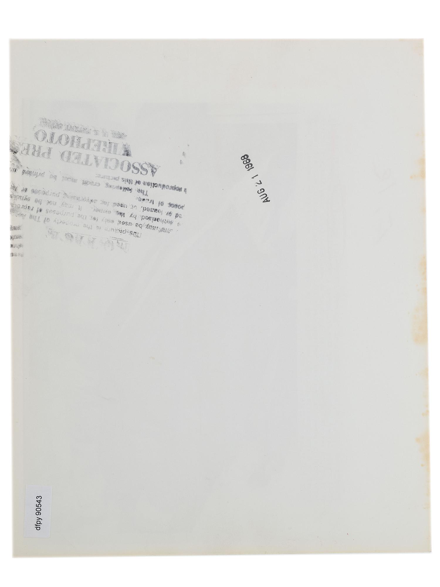 [CIVIL RIGHTS]. A group of 2 press photographs of Reverend A.D. Williams King, brother to Martin Luther King, Jr., comprising: