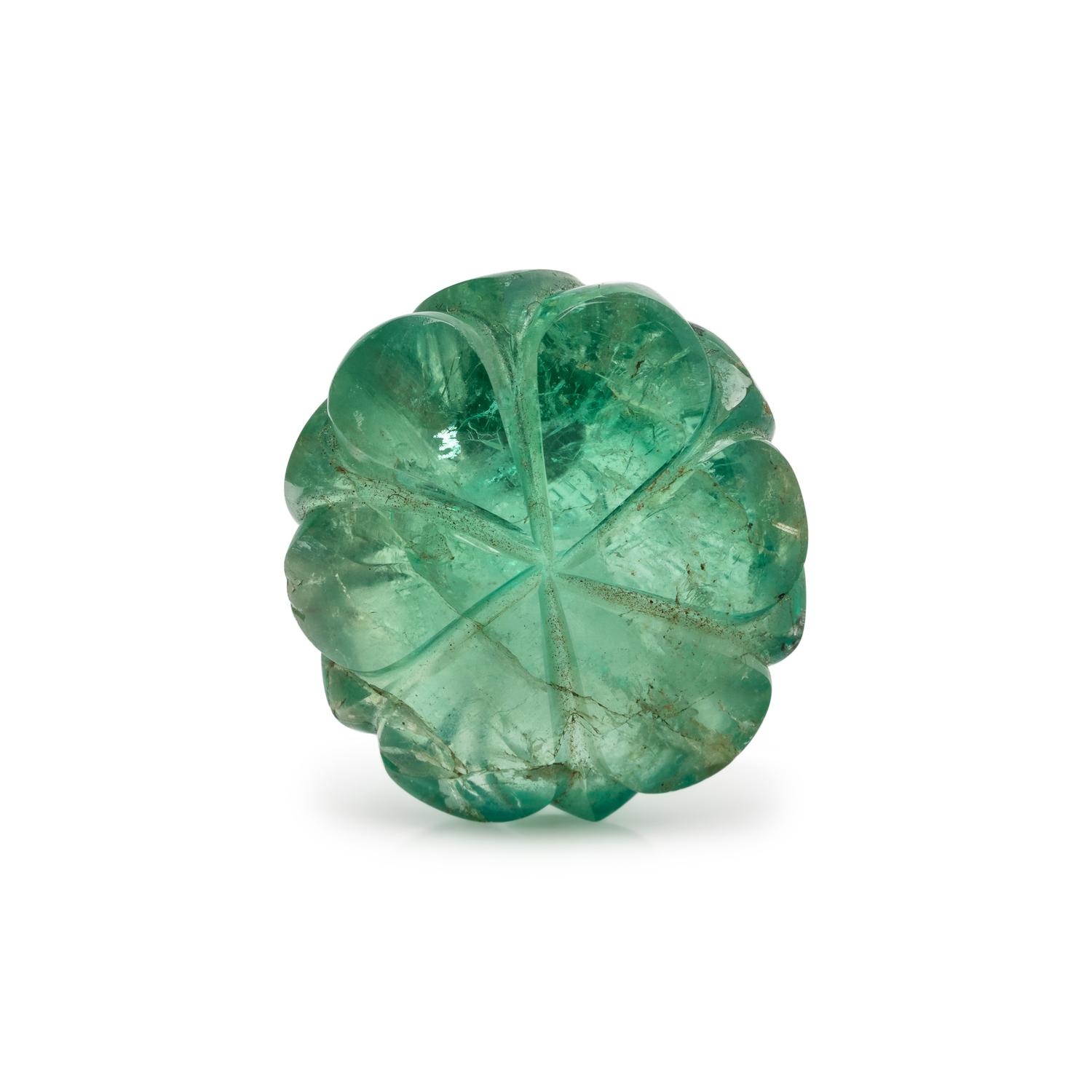 24.13 CARAT CARVED EMERALD