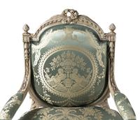 A Pair of Louis XVI Style Painted Fauteuils