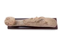 A Chinese Archaistic Jade Ruyi Sceptre