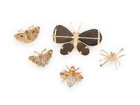 COLLECTION OF MULTIGEM INSECT PINS