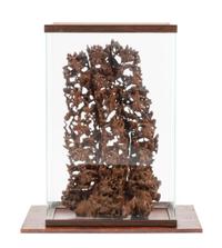 A Chinese Wood Carving Height 34 inches.
