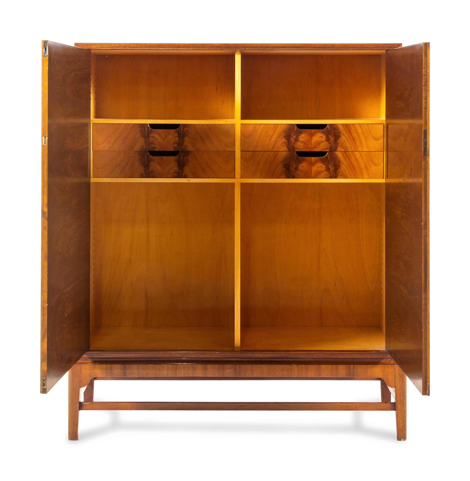 A Continental Marquetry Cabinet