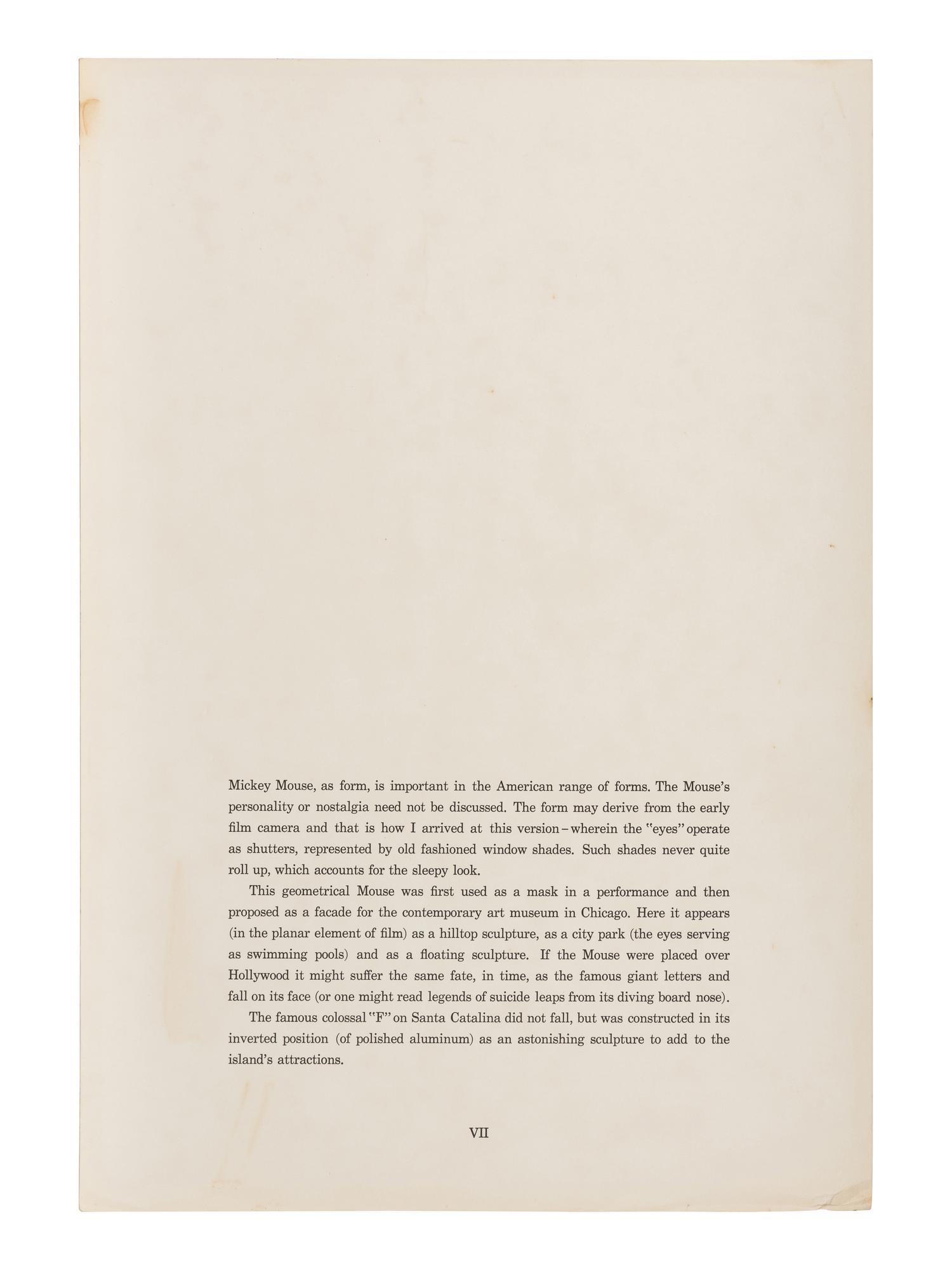 Untitled (Geometric Mouse) (from Notes ), 1968