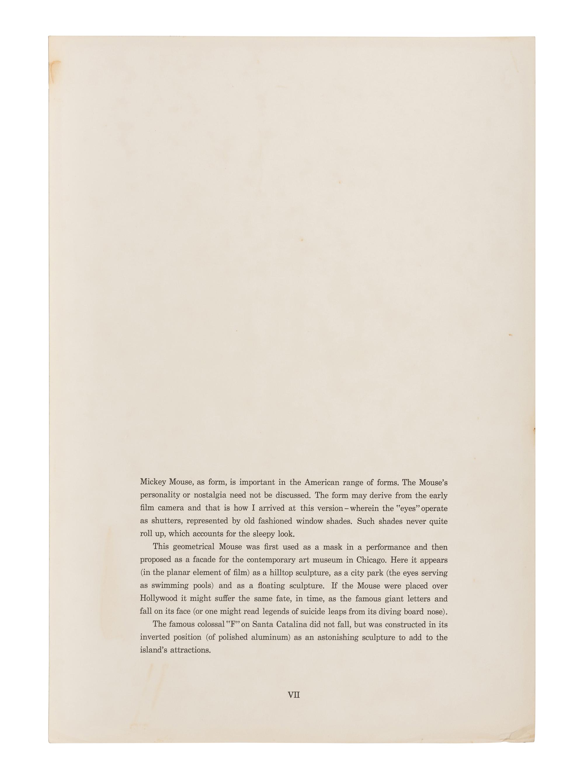 Untitled (Geometric Mouse) (from Notes ), 1968