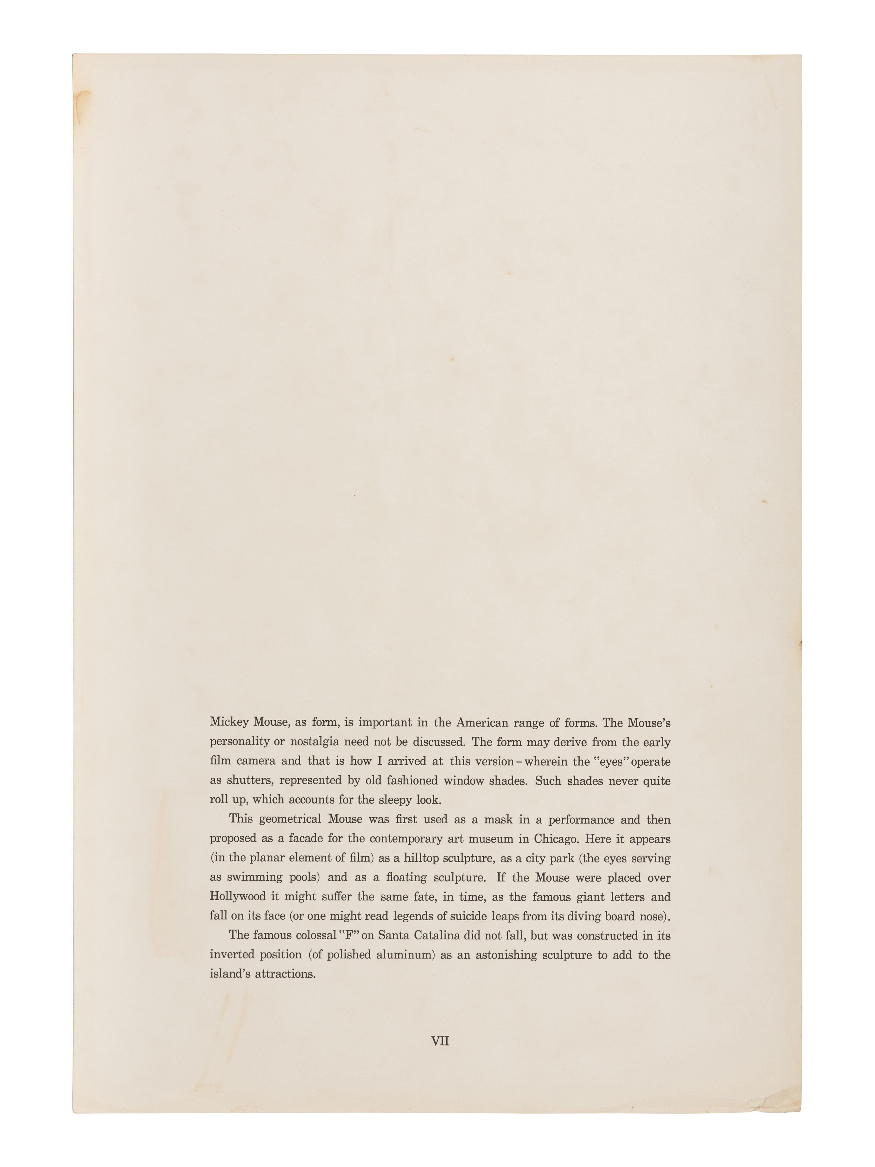Untitled (Geometric Mouse) (from Notes ), 1968
