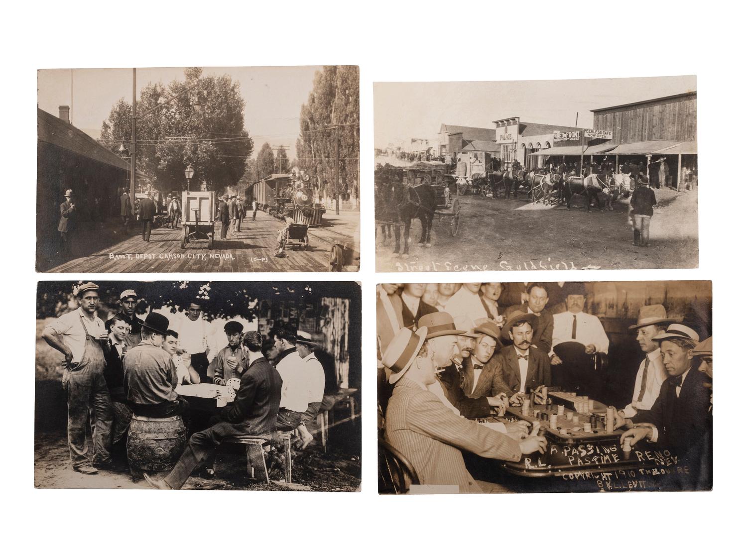 [WESTERN AMERICANA]. A group of approx. 60 RPPCs and photographs from Nevada.