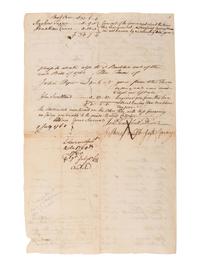 [SIGNER -- WILLIAMS, William (1731-1811)]. TRUMBULL, Jonathan, Sr. (1710-1785). Document comprising: