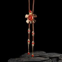 Vernon Haskie (Dine, b. 1968) — 14k Gold and Mediterranean Coral Turtle Bolo Tie