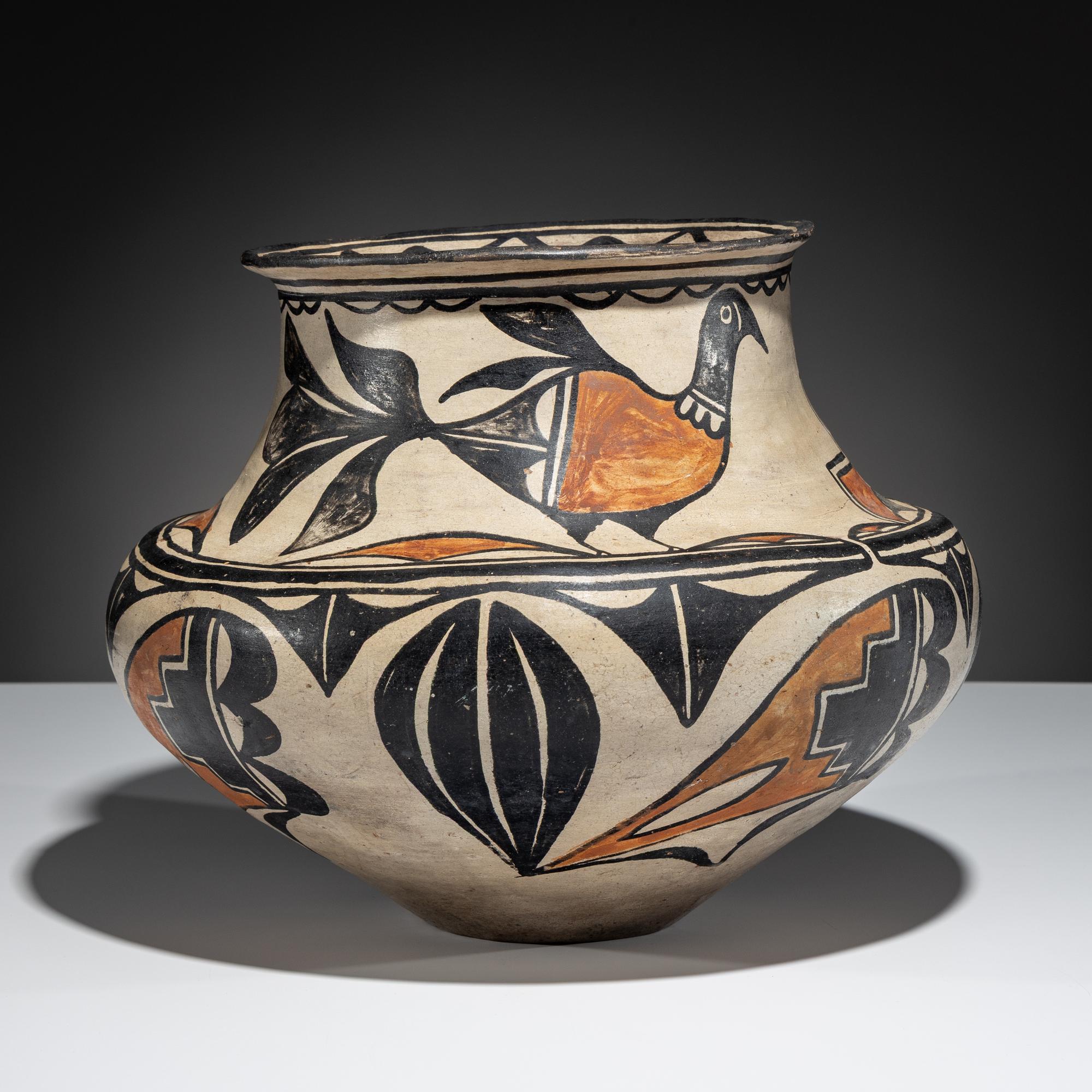 Polychrome Pottery Olla
