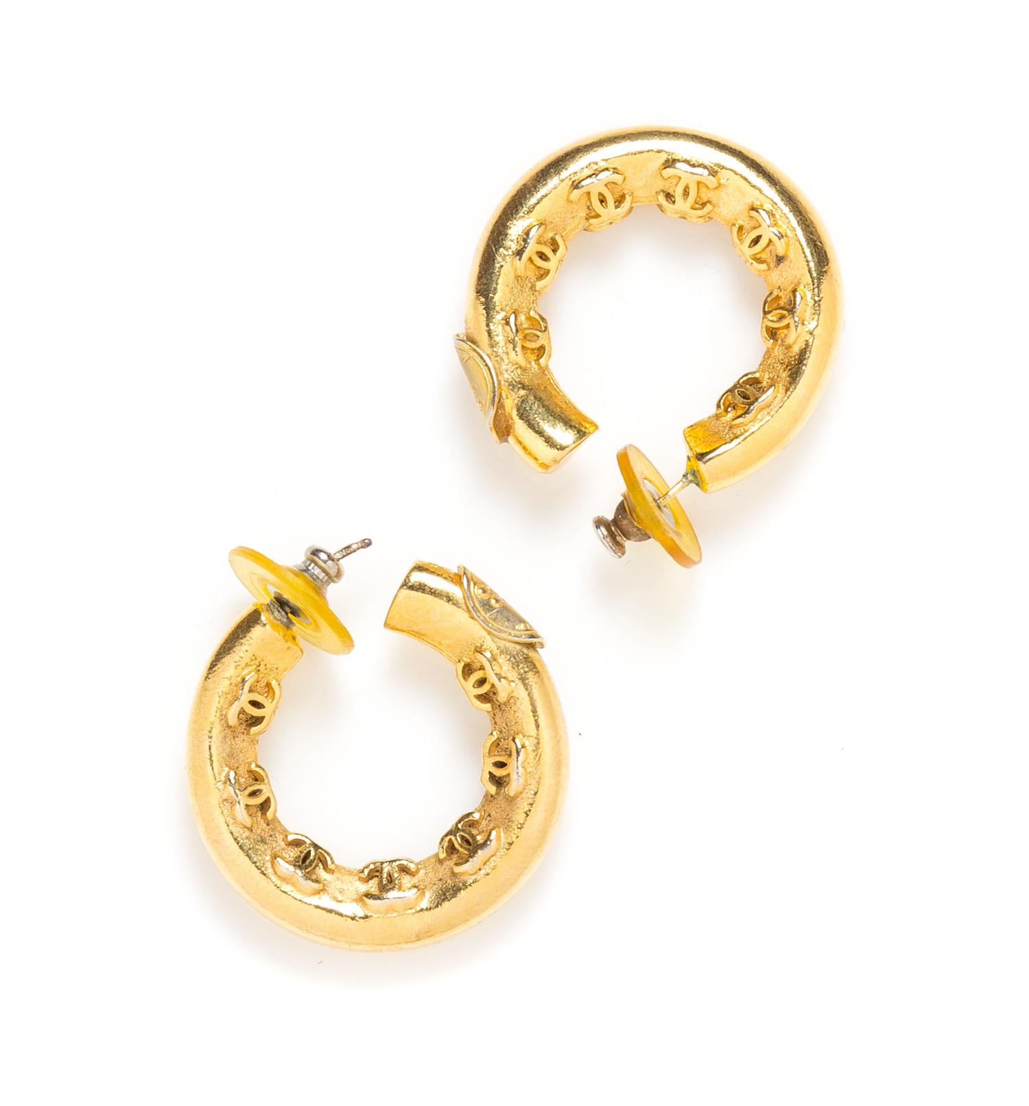 A Pair of Chanel Hoop Earrings,