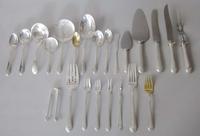 Sterling silver part flatware service towle silversmiths, newburyport, ma, 20th century